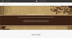 Desktop Screenshot of kdmetals.com